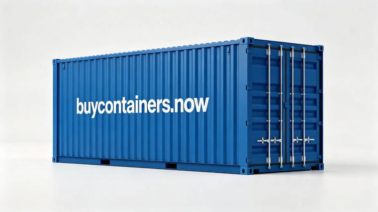 Neuer 20FT High-Cube-Container, stahlblau