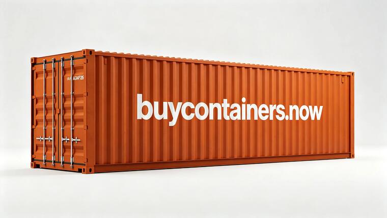 Neuer 40FT High-Cube-Container, cortenorange