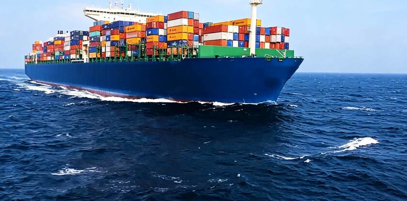 Ladung der ersten Fahrt, Containerproduktion