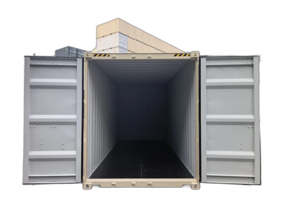 20FT High Cube mit geöffneten Türen