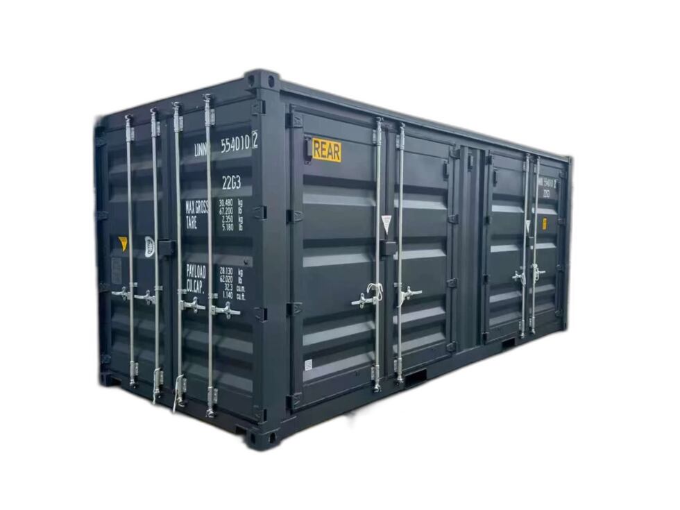 Neuer 20FT Open-Side-Container, anthrazit
